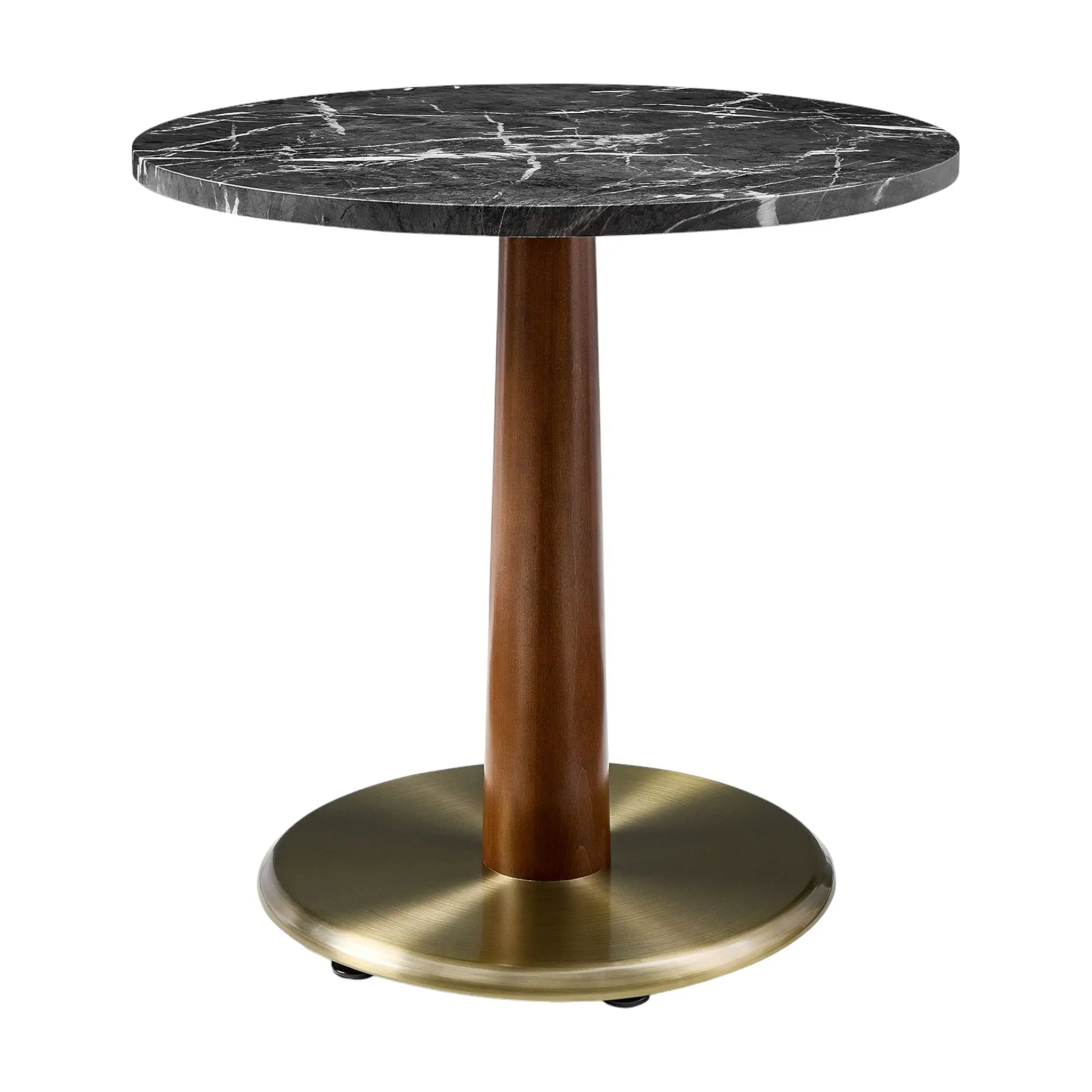 Dining Table Modern With Metal Legs And Black Marble Top