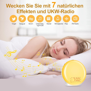 นาฬิกาปลุกดิจิตอลพกพาสำหรับเด็ก เครื่องช่วยการนอนหลับอัจฉริยะ ใช้พลังงาน USB พร้อมวิทยุ แสงปลุก และตัวเลือกเสียง White Noise สำหรับใช้ในห้องนอน - Product Image 6