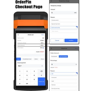 Android 10.0 POS-Maschine mit Code-Scanner POS-Systems oftware mit Thermo drucker