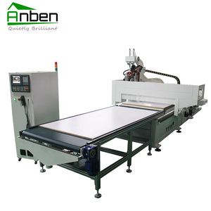 Anben <strong>Auto</strong> <strong>Loading</strong> and <strong>Unloading</strong> Table <strong>Cnc</strong> <strong>Router</strong> Nesting,panel Furniture Machine Production Line for Bedroom