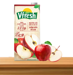 Vinamilk-Vfresh-ナチュラルテイストアップルジュース1L-カートンあたり1Lx12の紙箱を卸売梱包GMP HALAL ISO BRC FSSC HACCP - Product Image 5