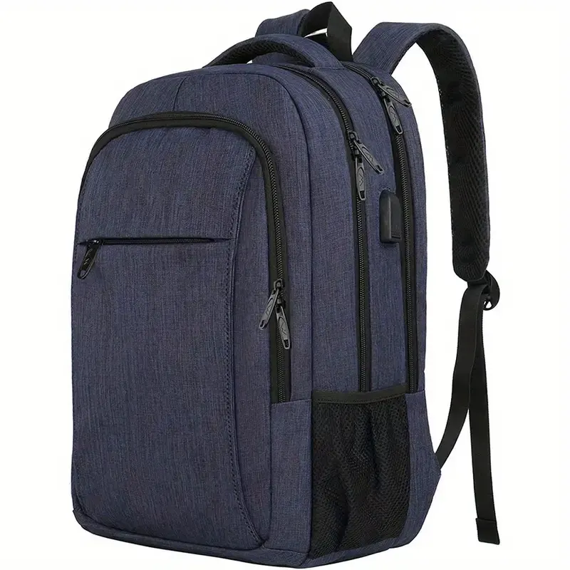 Seyahat fermuar sırt çantası büyük kapasiteli Laptop çantası iş için hafif fermuarlar sırt çantası okul için