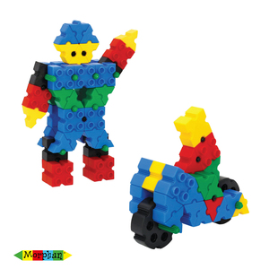 Gelişmiş temel plastik yapı taşları Set 1: 5-7 yaş için 72 ölçekli eğitim inşaat oyuncak - Product Image 6