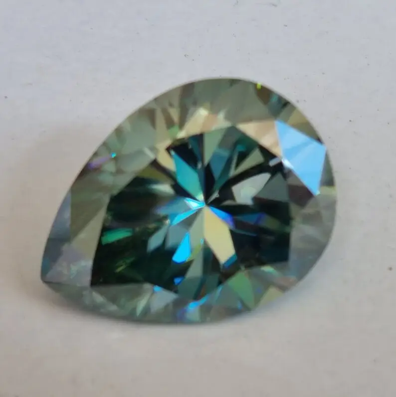 Blue pear 23.40 cts Blue Pear Shape Handmade Diamond | 22.72*17.70 MM | Loose Moissanite | Making For Moissanite Pendant & Ring