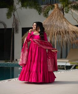 <strong>Fabulous</strong> Faux Georgette Embroidery Sequence Diamond Work Lehenga Choli with Dupatta Traditional Wear Price Ethnic Shalwar Kameez