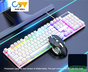 Real Mechanical Feel <strong>Keyboard</strong> and Mouse Set Wired Gaming Dedicated <strong>Keyboard</strong> and Mouse <strong>Desktop</strong> Computer Notebook External - Product Image 1
