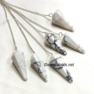Yeni varış kış koleksiyonu temizle kuvars taş sarkaç 12 faset Metal zincir ile kehanet ve maden ürün toptancısı - Product Image 4