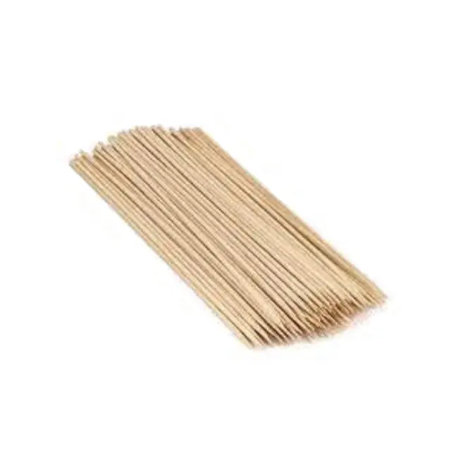 Spiedino di bambù naturale sicuro usa e getta personalizzato rotondo BBQ bastoncini di bambù all'ingrosso 100% biologico dal Vietnam