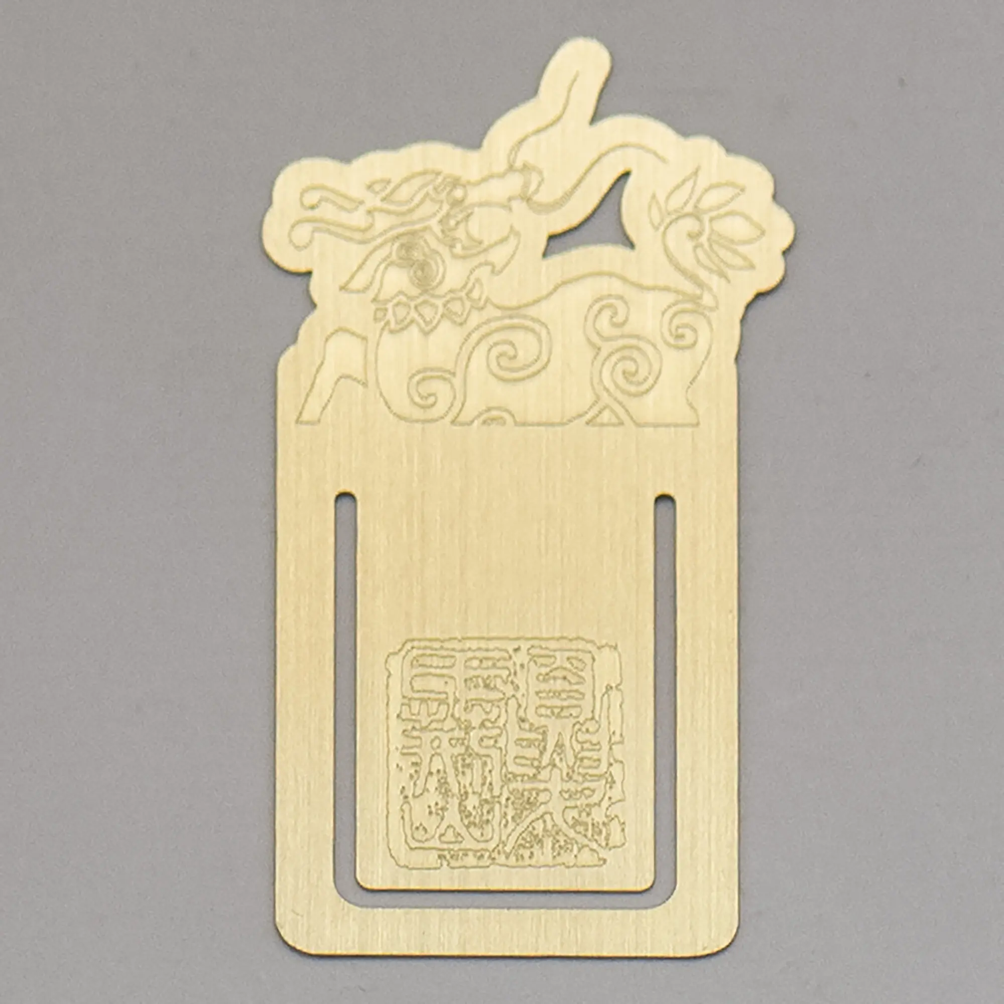 Custom Hairline Brass Bookmark, Criar fascínio clássico e atemporal com fino e requintado acabamento fino