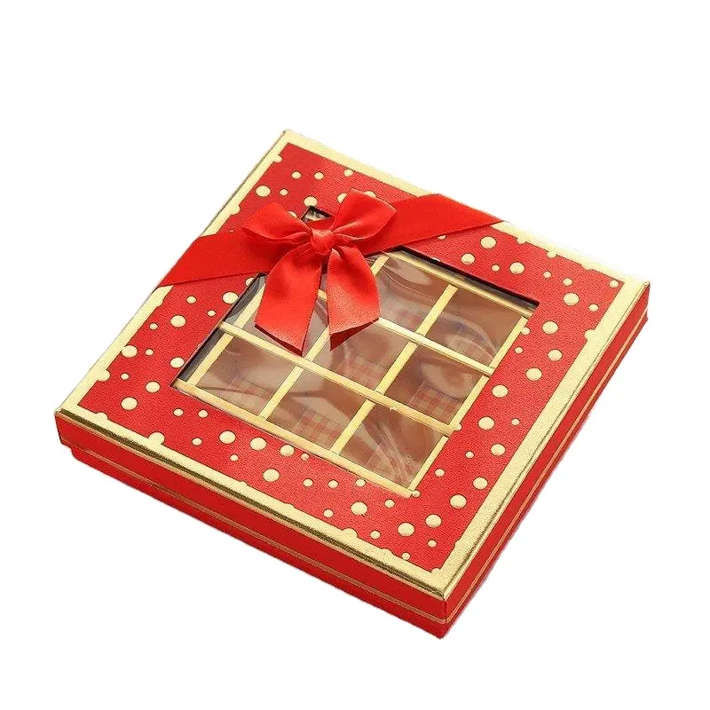 مخصص للتحلل الحيوي جميل هدية الشوكولاته حلوى عيد الحب كعكة عيد الميلاد مربع هدية تسمية مخصصة