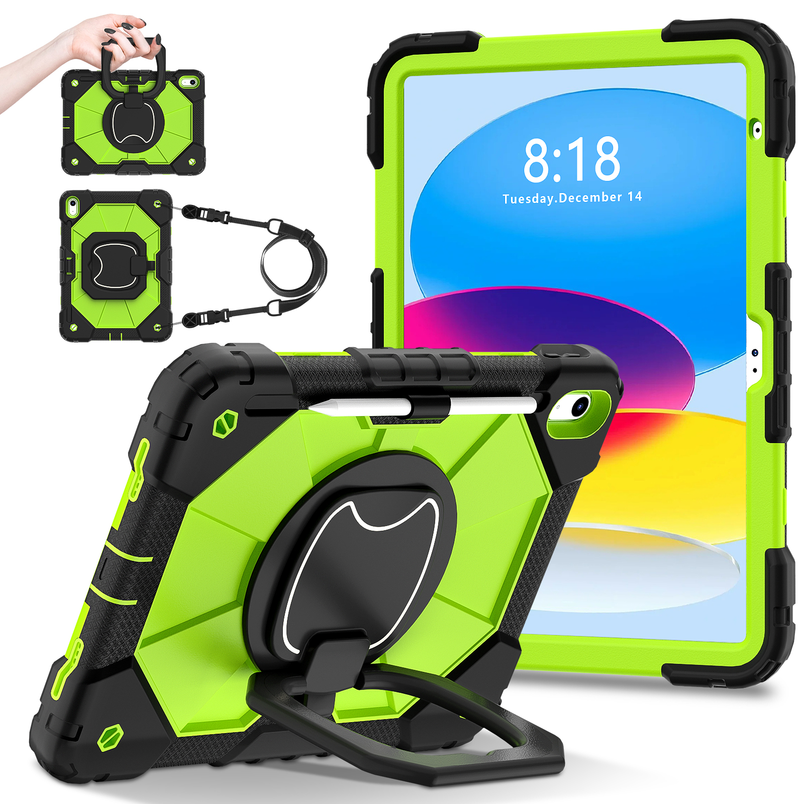 Black+Lime Green