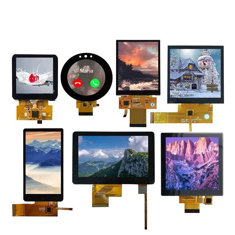 Oem ODM tùy chỉnh màn hình công suất thấp LCD hiển thị 0.96 1.77 3.5 5 5.5 7 10.1 11.6 15.6 inch Màn hình TFT LCD màn hình cảm ứng mô-đun