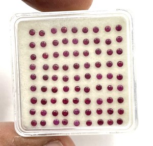 Natural <strong>Ruby</strong> Loose Gemstone Lot 2-3 MM Round Cut for Jewelry Making Certified Red <strong>Ruby</strong> Stone IGI Accredited - Product Image 4