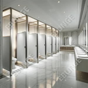 EBUNGE Modern Design Banheiro Partição Parede Laminated Board Masculino Toilet Dividido Mictórios Tela Feita de Aço Inoxidável 304 - Product Image 3