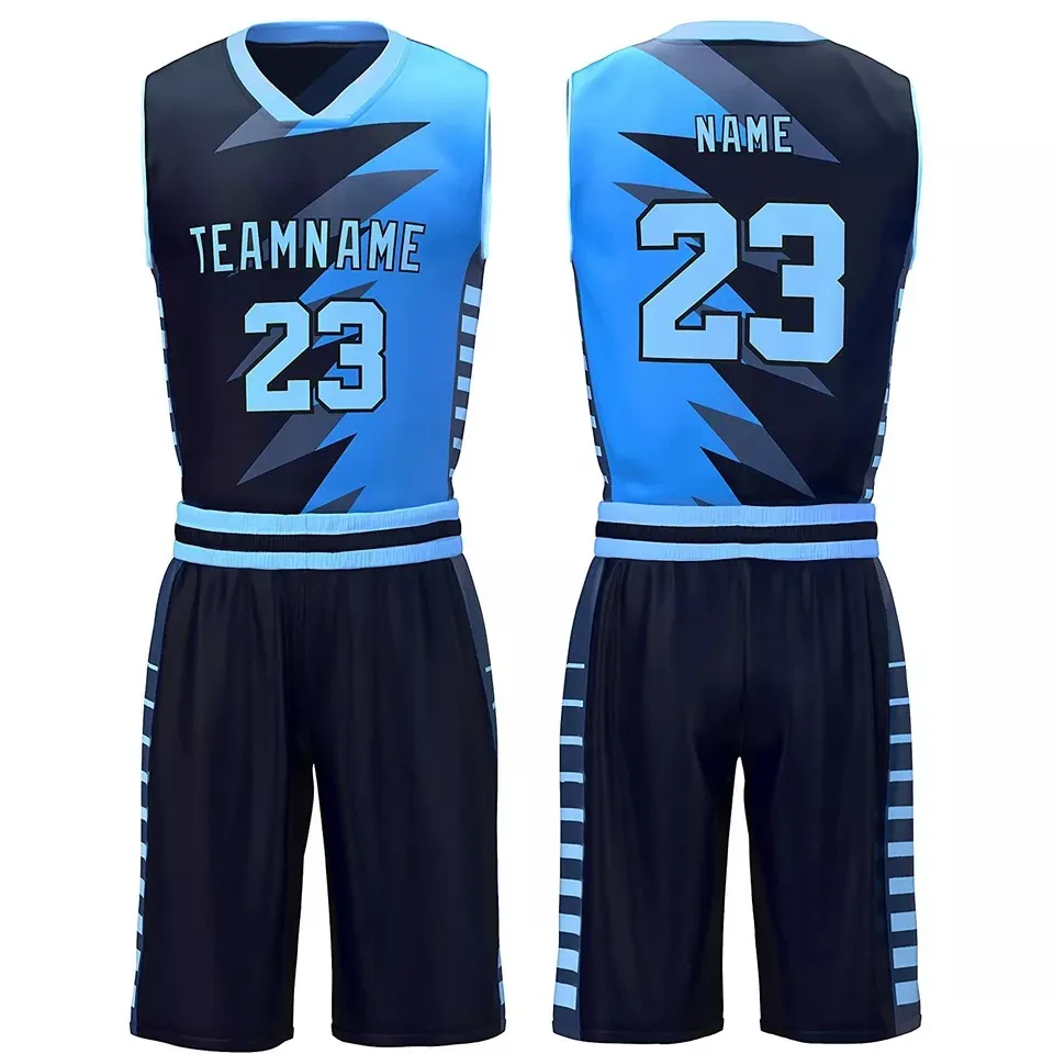 Diseño de uniforme de baloncesto fresco de alta calidad y conjunto de uniforme personalizado uniforme transpirable de baloncesto universitario con logotipo personalizado