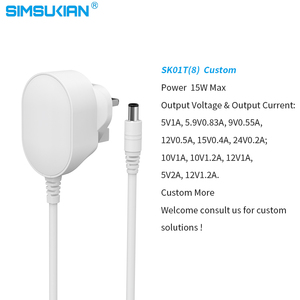 通用5V 1A 2A开关电源适配器，带发光二极管电脑材料交流DC美国欧盟英国非盟插头6V 2A电源适配器 - Product Image 2
