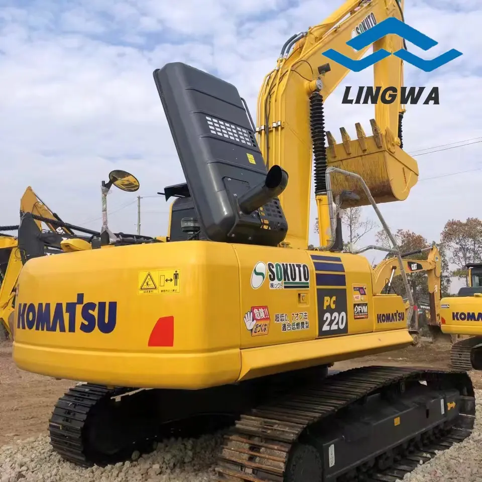 Iyi durumda kullanılan Komatsu PC220-8 200 210 orijinal japonya ucuz satılık stokta kullanılan ekskavatörler