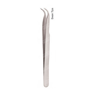 Kuğu ipuçları ile çok renkli paslanmaz çelik kirpik uzatma cımbız plazma kaplama saç uzatma araçları - Product Image 3