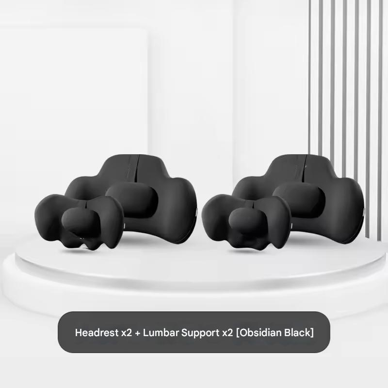 Obsidienne nuit noir 2 appuis-tête 2 taille