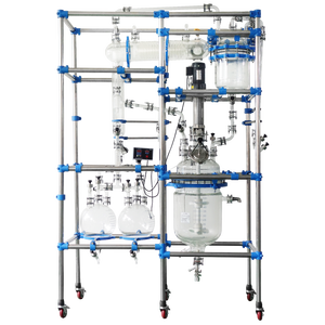 50L真空蒸留器リアクター自動ジャケット付きガラスリアクター蒸留コラム付き - Product Image 2