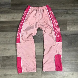 男女通用高品质尼龙风衣运动裤<span class=keywords><strong>3D</strong></span>刺绣新款时尚加大码透气宽松彩色块裤