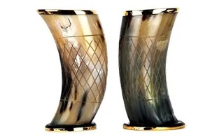 Handcrafted Viking <strong>Horn</strong> Tankard Portable Ox <strong>Horn</strong> <strong>Cup</strong> for Mead and Ale Drinking Rustic Norse Themed Drinkware Mug - Product Image 4