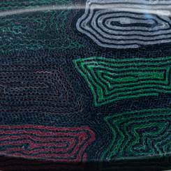 Multicolor Fingerprint Micarta-MB-FMIC-103