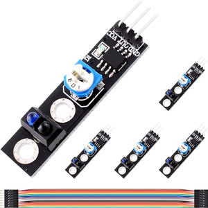 AismartlinkトラッキングセンサーモジュールKY-033ラインフォロワーTCRT50001チャンネル赤外線検出センサー障害物回避モジュール - Product Image 1