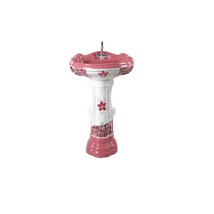 高按需花式602洋红色一体式洗手盆 - Product Image 1