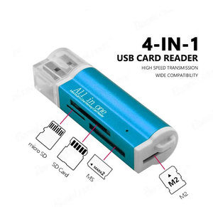 4 in 1 USB2.0 Mirco Sd <strong>Card</strong> Reader Flash USB <strong>Memory</strong> <strong>Card</strong> Reader for Laptop Desktop PC <strong>Computer</strong> <strong>Camera</strong> - Product Image 1