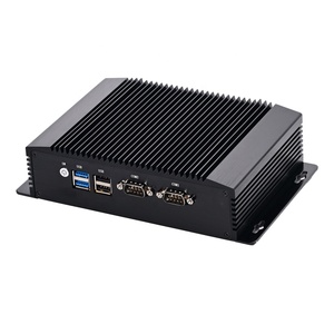Fanless Mini <strong>Desktop</strong> PC N100 with Windows 11 Pro <strong>2</strong> RS232 COM <strong>2</strong> LAN <strong>2</strong> HD Dual Output USB3.0 Mini <strong>Computer</strong> with DDR4 RAM - Product Image 1