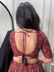 Latest Masterpiece of Navratri Collection. Dress up Into This Printed New Maroon Color and <strong>the</strong> Mirror Work Chaniya Choli