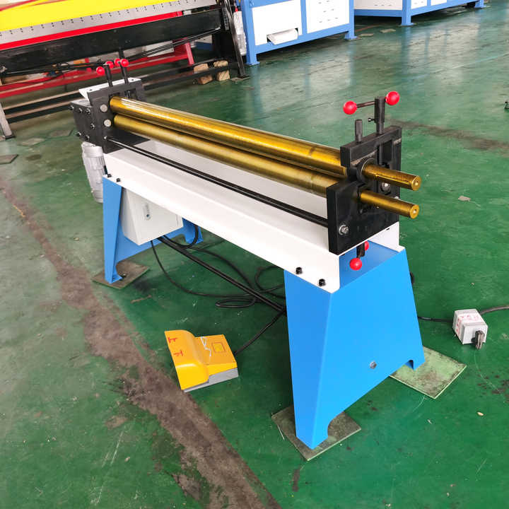 Manual 3-Roller Metal Rolling Machine Strong Frame with Pre-Bend Roller Stainless Steel Aluminum Bending Motor As Core Component