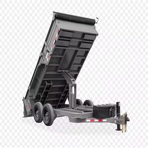 热卖7x14 DOT认可重型液压翻车机自卸车拖车