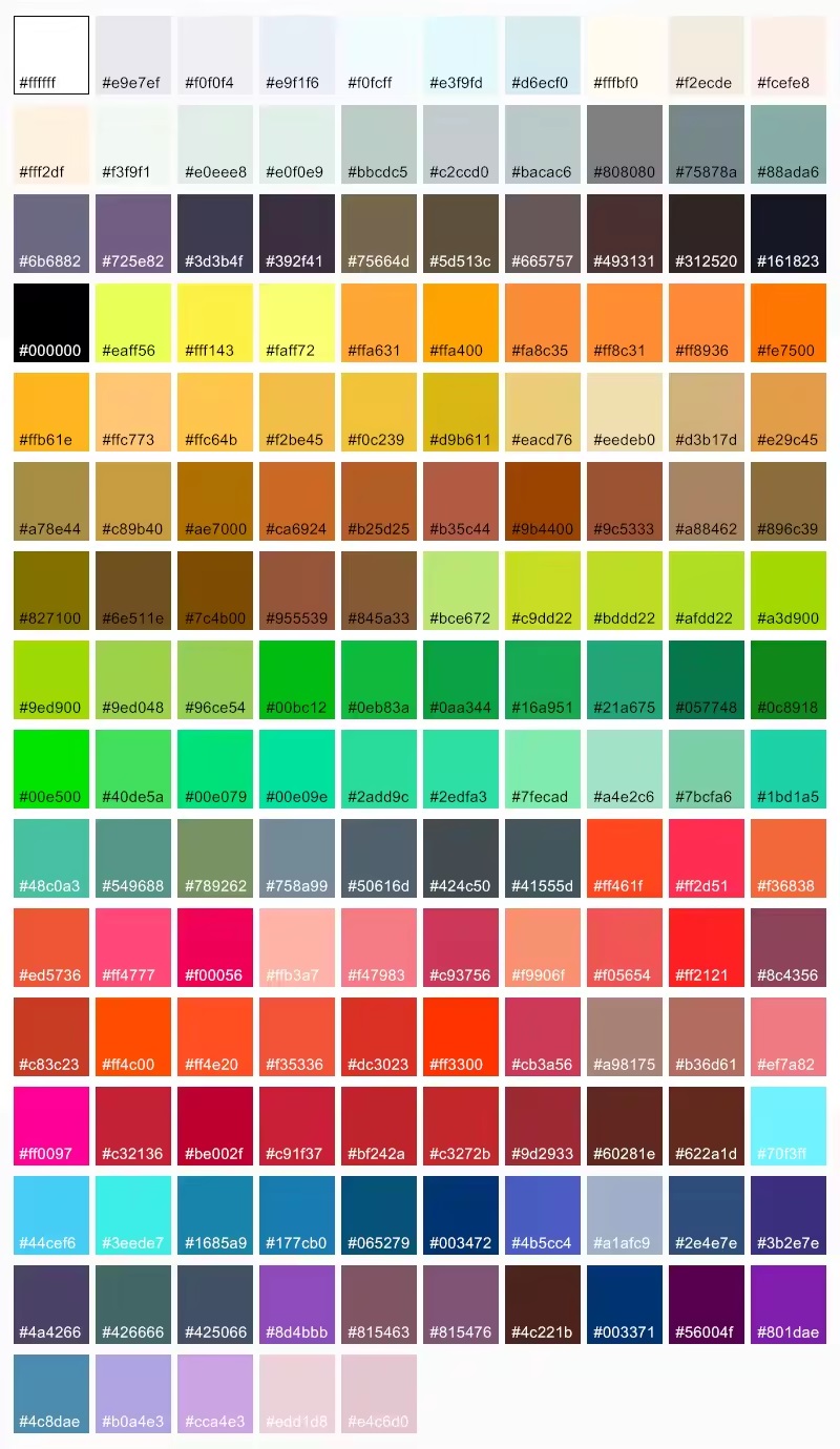 Custom Colors