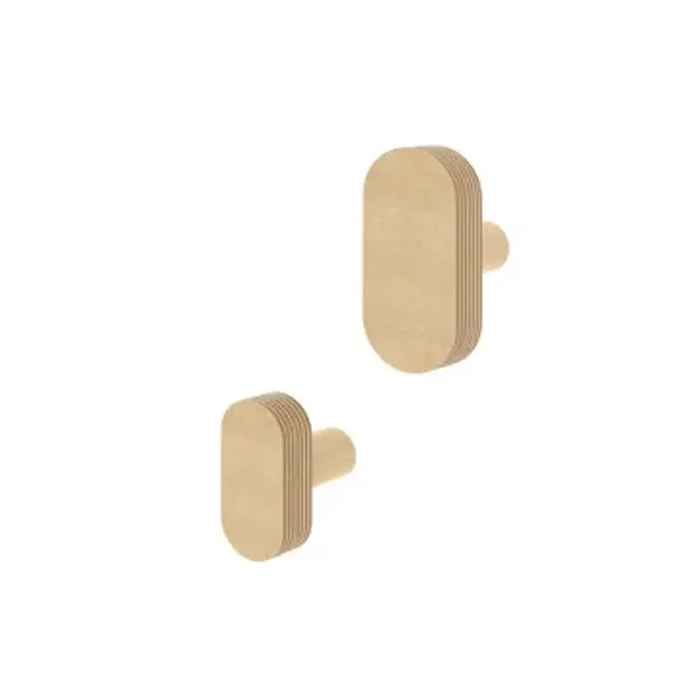Coat Hook Natural Wood Wall Mount Painted Finishing Key Wall Hook For Home Decoration Design Door Hooks