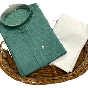 100% Top Quality Muslim Men Wear Real Mirror Work Traditional Eid&amp; Ramdan Month Special Stunning Look Kurta Set