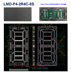 P4 256 X 1024mm, Industrial Real-time LED Text Message <strong>Display</strong> Kit for PLC PC Embedded Server, RS232 Ethernet, LMD-KIT-P4-4R16C - Product Image 6