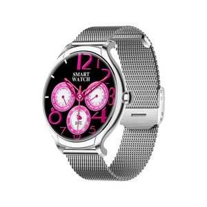 2024 QC A10女士智能手表KM30 BT心形设计高分辨率IPS屏幕IOS兼容性健身接听电话