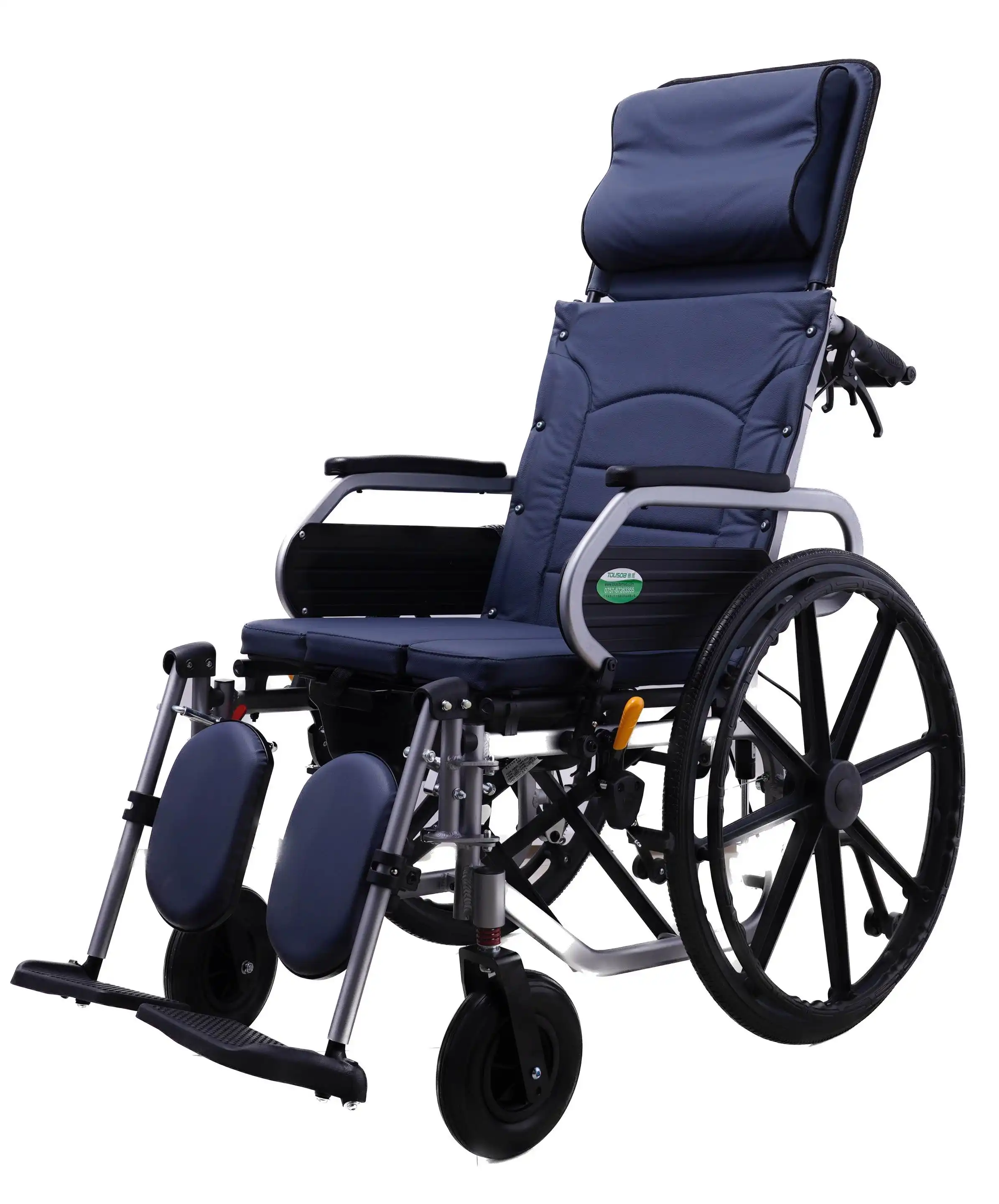 Passeggino leggero per adulti sedia a rotelle leggera per anziani in alluminio sedia a rotelle idraulica reclinabile highback sedia a rotelle