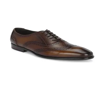 Men Leather Edge Oxford Italian Leather Dress Shoes Reverse Goodyear Welted Shoes for Men and Boys 2024