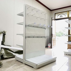 Xingye Tùy Chỉnh Tốt Nhà Cung Cấp Trắng Double Side Pegboard Siêu Thị Kệ Rak Hiển Thị Siêu Thị Đồ Chơi Lưu Trữ Kệ - Product Image 1