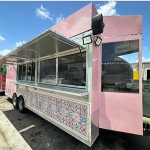 Fairly Used Food Trailers Mobile Kitchen Fast Fully Equipped Food Trailer Truck for Sale to South America/<strong>Bahama</strong>/Carrebians - Product Image 5