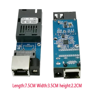 Мини-гигабитный Быстрый Ethernet волоконно-оптический коммутационный модуль 1-пара одномодовый медиа-трансивер пластиковый материал для радиоуправляемого судна - Product Image 3