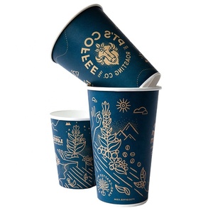 Transparent Frosted Coffee Cups 12 OZ Modern Clear Look, Leak-Proof &amp; Recyclable Perfect for Minimalist Caf&eacute;<strong>s</strong> and Contemporary - Product Image 1