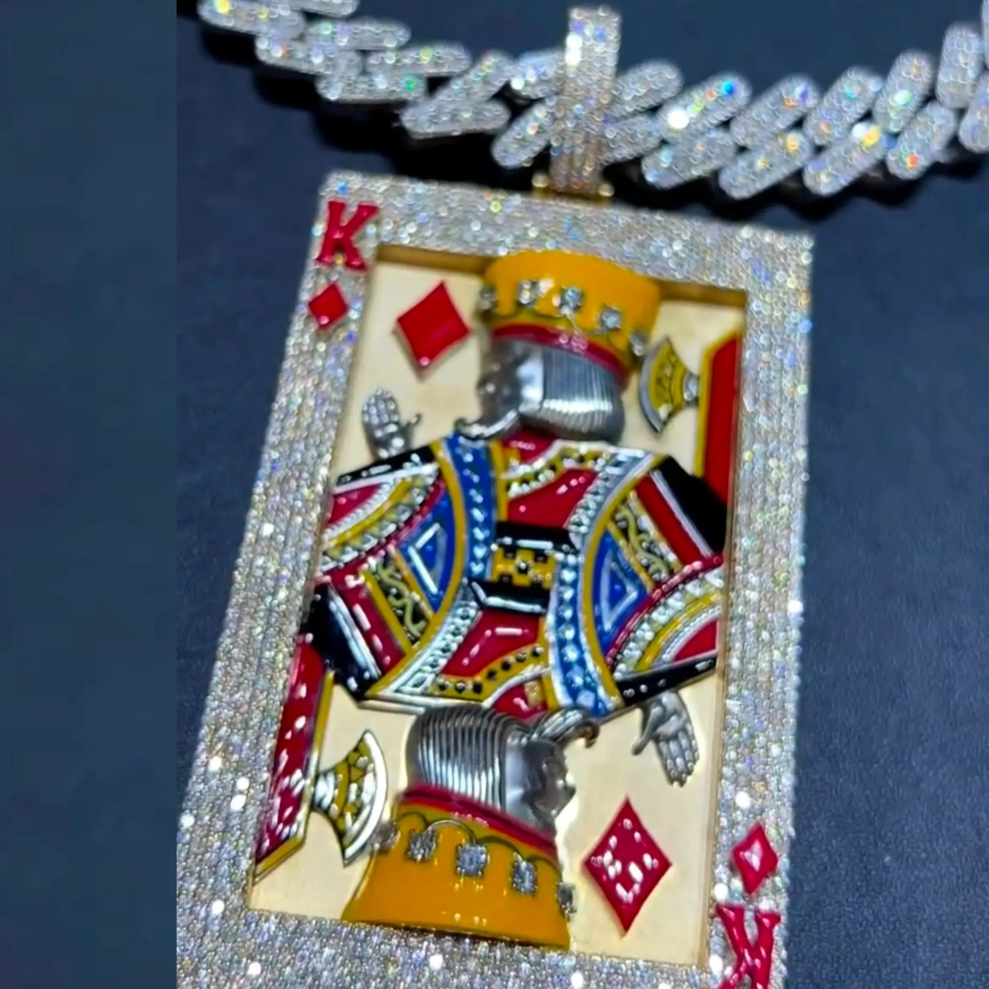 Ciondolo Hip Hop 925 ciondolo di diamanti di alta qualità personalizzato con ciondolo in argento ghiacciato