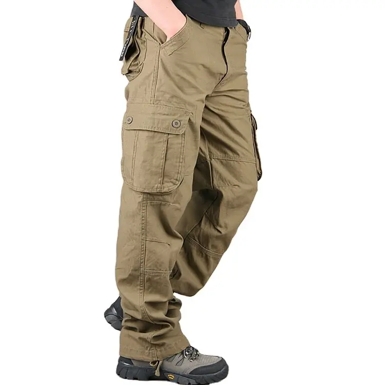 Pantaloni Cargo da uomo con tasche grandi pantaloni da uomo Slim Fit pantaloni da corsa da corsa da ginnastica pantaloni da allenamento di alta qualità su misura