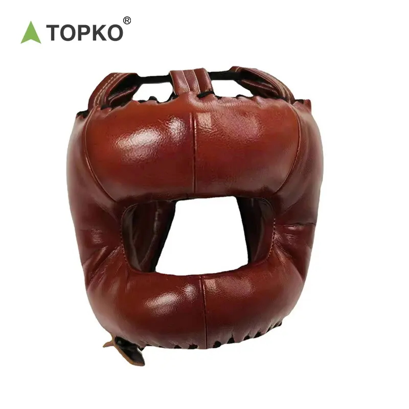 TOPKO高品質ボクシングヘッドガードトレーニングボクシングアクセサリー大人の子供のためのヘッドプロテクション保護ボクシングヘルメット