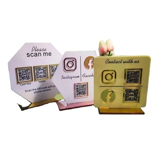 2025 Customizable Premium acrylic social media signs qr <strong>code</strong> : Elevate Your Display with a Stylish and Versatile Solution - Product Image 6