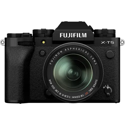 Câmera digital profissional X-T5 sem espelho de alta qualidade com lente 18-55mm e kit de acessórios
